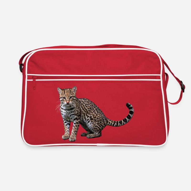 Künstlerischer Leopard Retro Tasche
