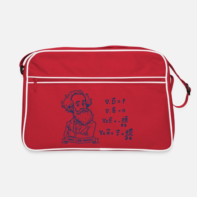 Maxwell and equations in blue Retro Bag