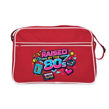 80s Neon Retro Revival - Retro Bag - red/white - Front