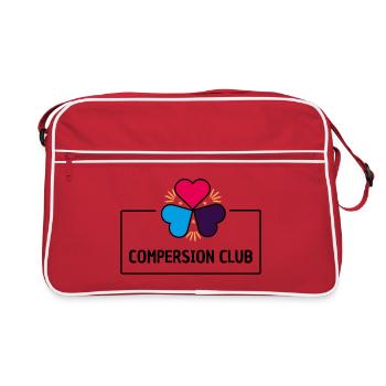 Club de compersion - Polyamour - Sac Retro - rouge/blanc - Devant