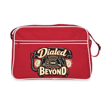Dialed From Beyond Telefon - Retro Tasche - Rot/Weiß - Vorne
