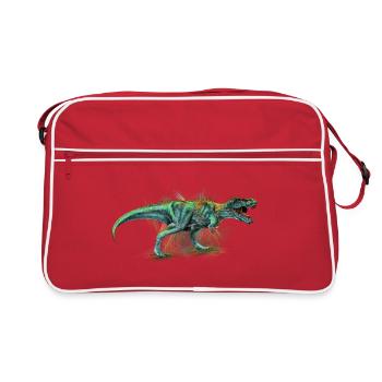 Dinosaur - Retro Bag - red/white - Front
