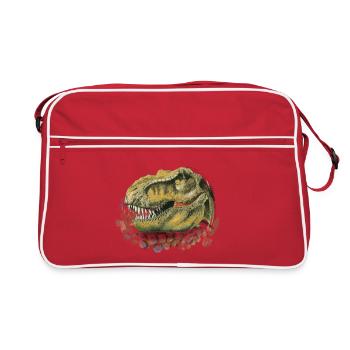 Dinosaur - Retro Bag - red/white - Front