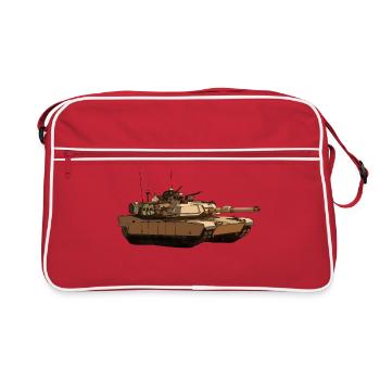 M1 Abrams - Retro Bag - red/white - Front