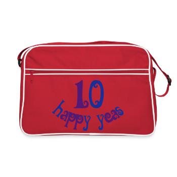 anniversaire de mariage - Sac Retro - rouge/blanc - Devant