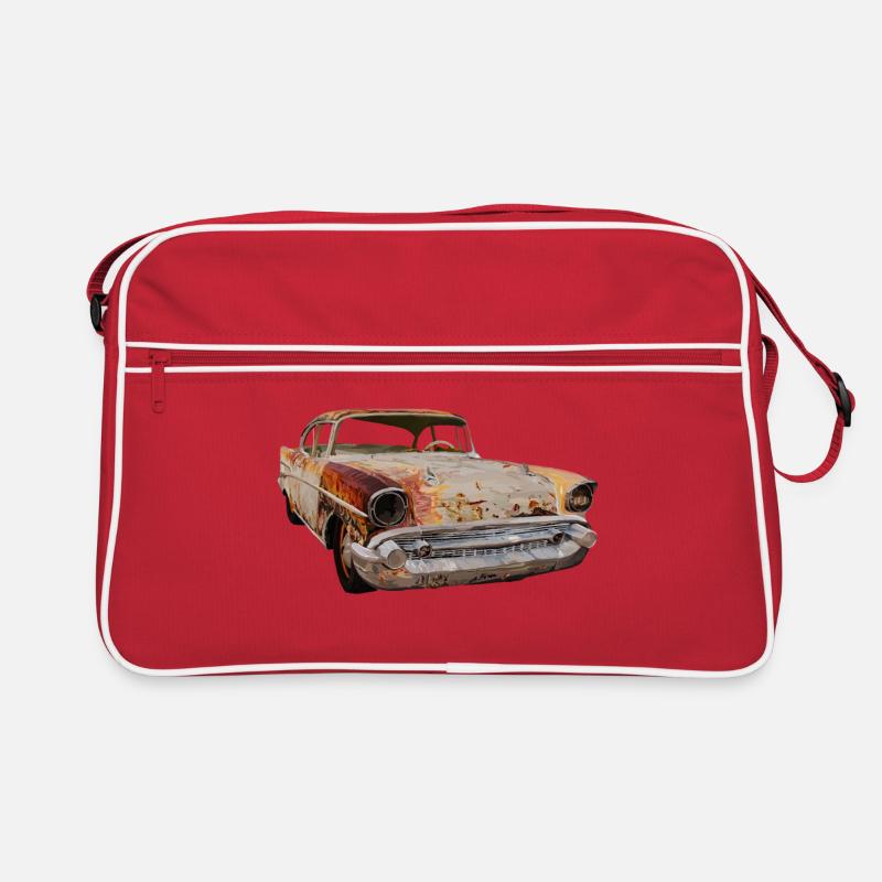 Rostiges Auto Retro Tasche