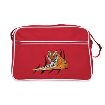 Tiger - Retro Bag - red/white - Front