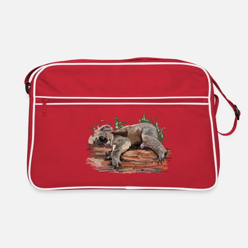 Koala - Retro Tasche - Rot/Weiß