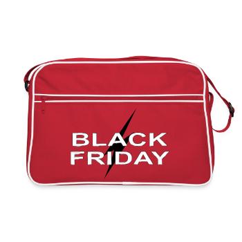 Vendredi Noir Contraste Typographique - Sac Retro - rouge/blanc - Devant