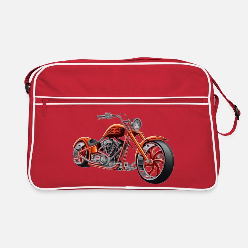 Chopper Motorcycle Biker Retro Bag