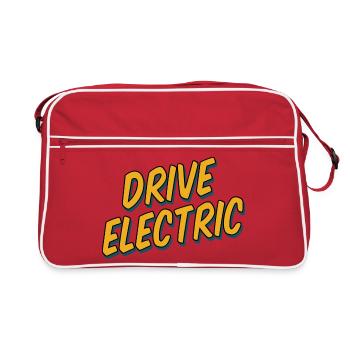 Drive Electric Supercharge - Fans de voitures électriques - Sac Retro - rouge/blanc - Devant