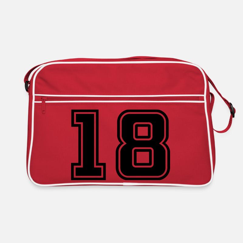 nummer 18 Retro Tasche