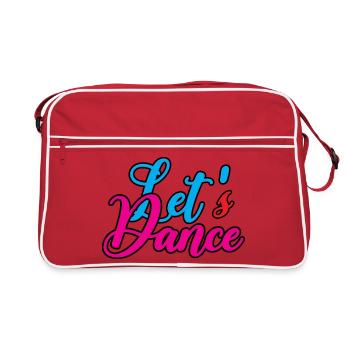 Cheerful dance design with color splendor - Retro Bag - red/white - Front