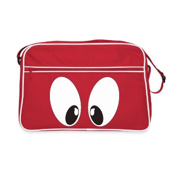 Comic Eyes - Retro Bag - red/white - Front