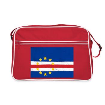 Flagge von Kap Verde - Retro Tasche - Rot/Weiß - Vorne