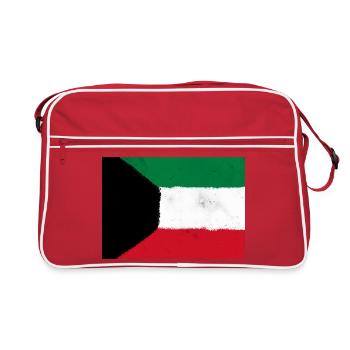 Drapeau du Koweït - Sac Retro - rouge/blanc - Devant