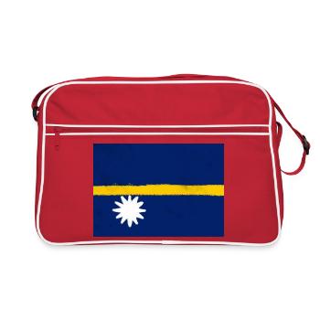 Drapeau de Nauru - Sac Retro - rouge/blanc - Devant