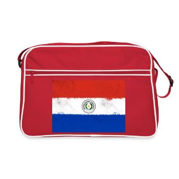 Drapeau du Paraguay - Sac Retro - rouge/blanc - Devant