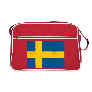 Drapeau de la Suède - Sac Retro - rouge/blanc - Devant