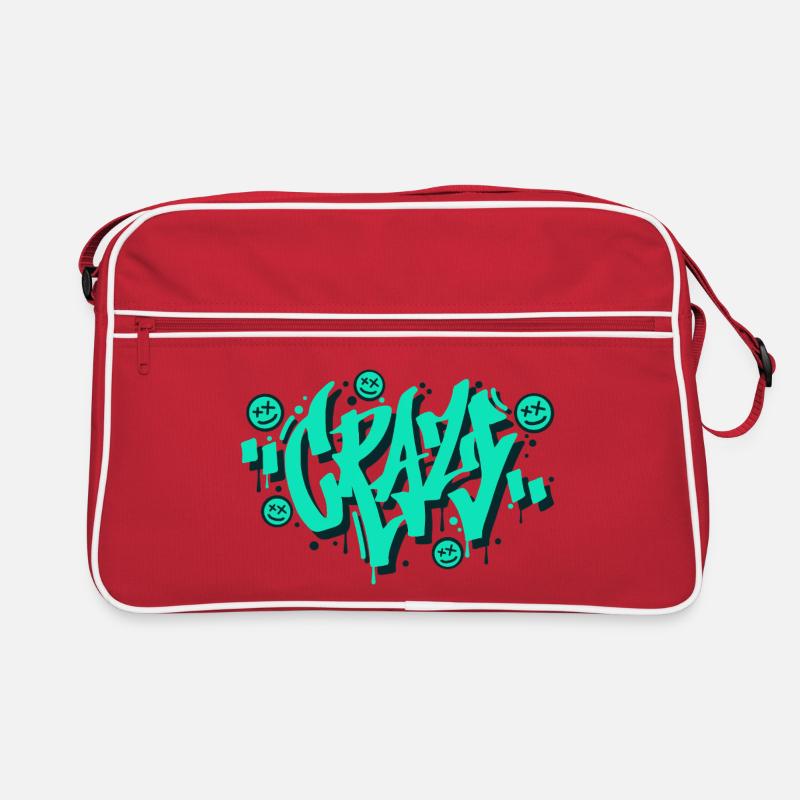 Crazy Graffiti Letters Design Retro Bag