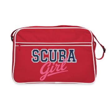 Conception de fille de plongée - Sac Retro - rouge/blanc - Devant