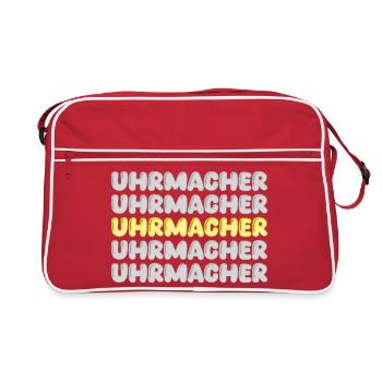 Cadeau pour horlogers - Sac Retro - rouge/blanc - Devant