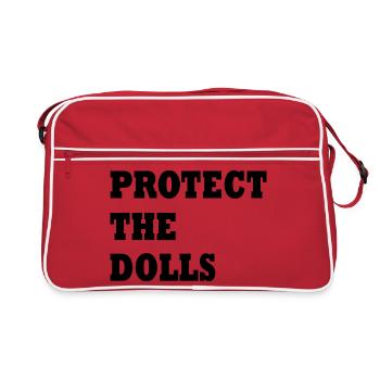 protect the dolls - Retro Tasche - Rot/Weiß - Vorne