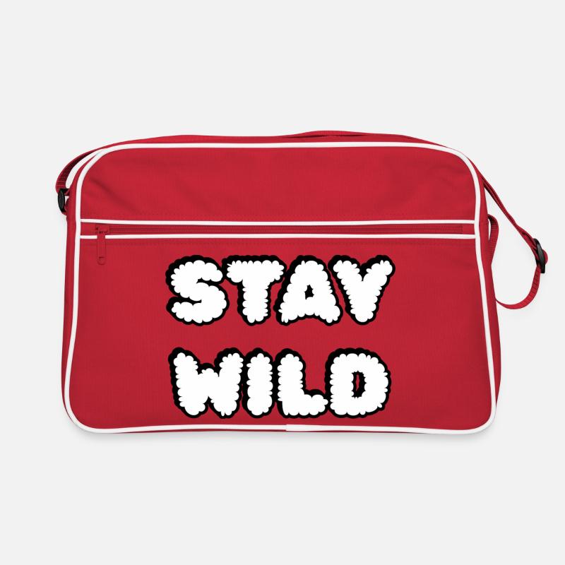 Restez doux Cloud Letters Sac Retro