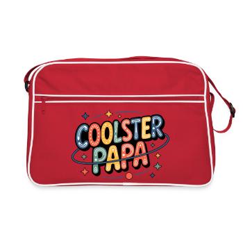 Coolster Dad Neon Retro - Retro Tasche - Rot/Weiß - Vorne