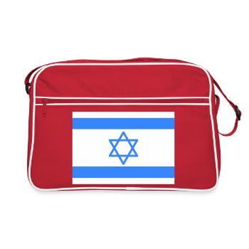 Drapeau d’Israël - Sac Retro - rouge/blanc - Devant