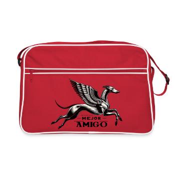 Mejor Amigo No1 - Retro Bag - red/white - Front