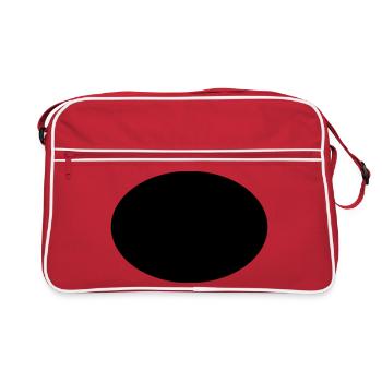 Ellipse ou ovale - Sac Retro - rouge/blanc - Devant