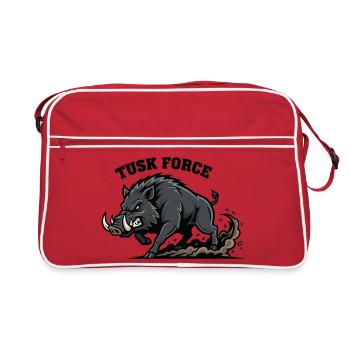 Tusk Force Wild Boar Charge - Retro Bag - red/white - Front