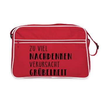 Méditation - Sac Retro - rouge/blanc - Devant