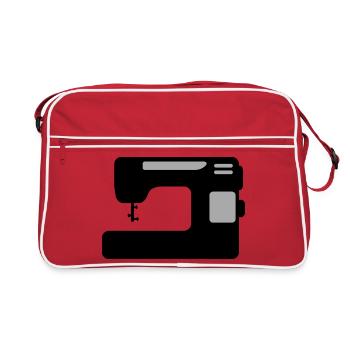 sewing machine - Retro Bag - red/white - Front