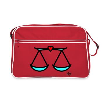 Grande échelle - Sac Retro - rouge/blanc - Devant