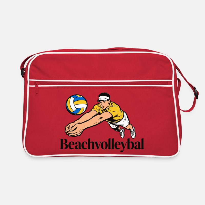Beachvolleyball Retro Tasche