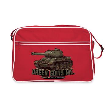 Char T-34 – Me convient vert - Sac Retro - rouge/blanc - Devant