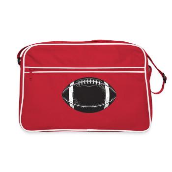 Football américain - Sac Retro - rouge/blanc - Devant