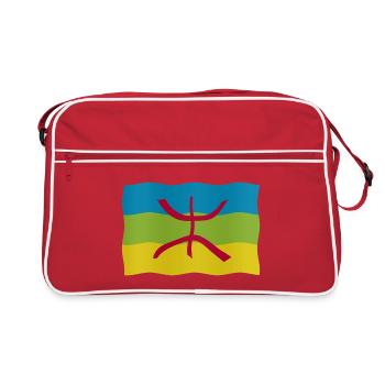 Drapeau amazigh - Sac Retro - rouge/blanc - Devant