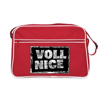 Full Nice Grunge Shirt Print - Retro Bag - red/white - Front