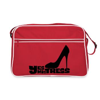 Ja, Herrin Stiletto Heel - Retro Tasche - Rot/Weiß - Vorne
