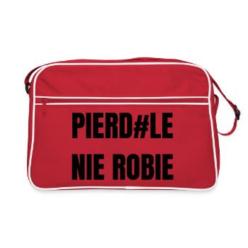 PIERD#LE_NIE_ROBIE - Retro Tasche - Rot/Weiß - Vorne