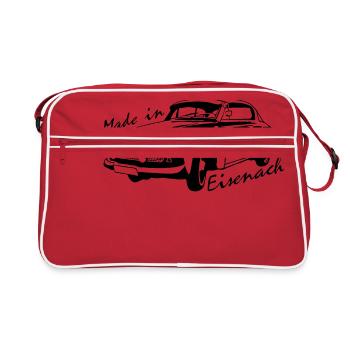 Wartburg W311 Coupe - Retro Tasche - Rot/Weiß - Vorne