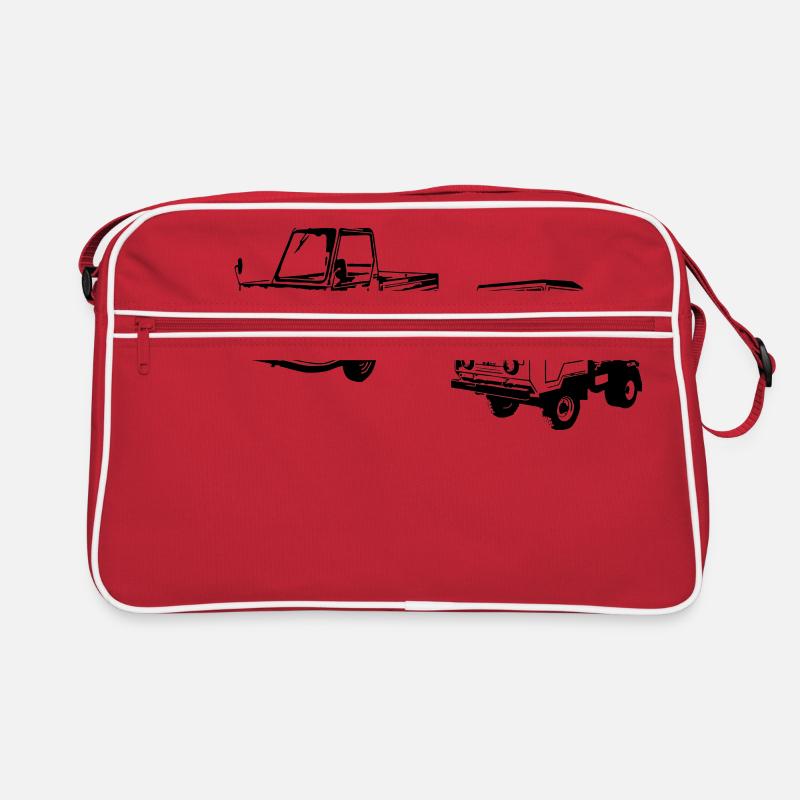 Multicar M22 M25 M26 - Retro Tasche - Rot/Weiß