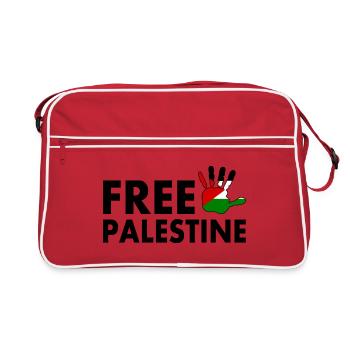 Free palestine - Sac Retro - rouge/blanc - Devant