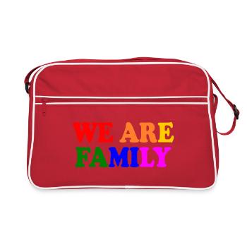We are family lgbt - Sac Retro - rouge/blanc - Devant