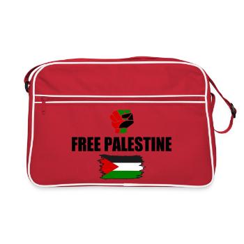 Free palestine - Sac Retro - rouge/blanc - Devant