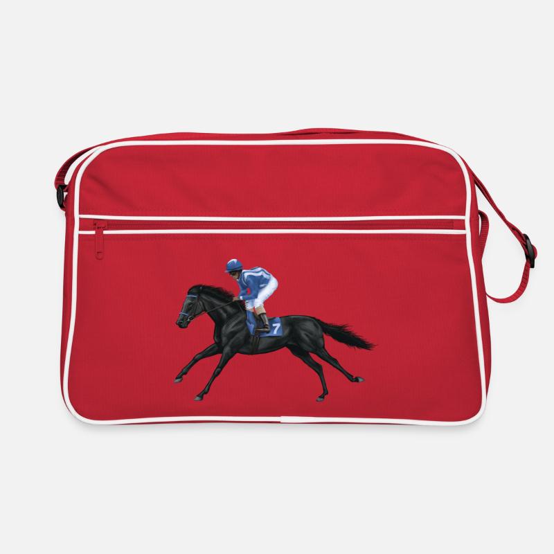 Cheval de race noire Sac Retro
