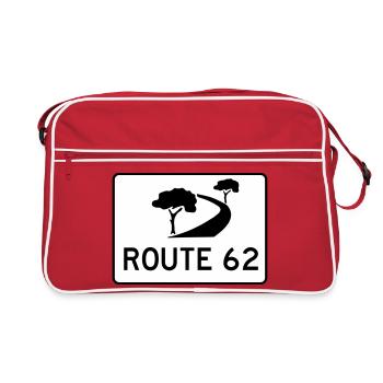 garden route - Retro Bag - red/white - Front